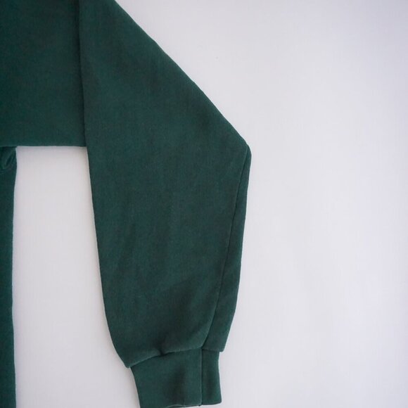 VTG '90s Santee Heavyweight Embroidered Ireland Hunter Green Crewneck Sweater L - Picture 9 of 10